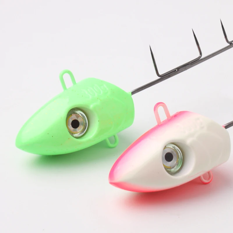 Kawa 1pc Fishing Tianya Hook Jig 100g/160g/200g/250g/300g Crank Hook With Big Fish Eyes Saltwater Hooks For Hairtail Cutlassfish