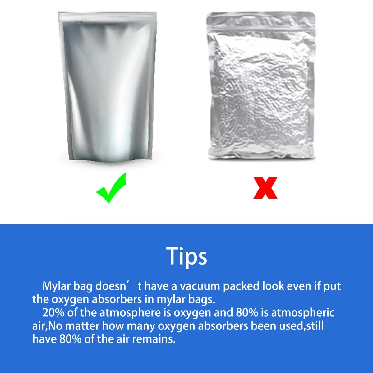 Food Grade Oxygen Absorbers Packets 30cc(100-700Packets) for Long Term Food Storage for Mylar Bags Mason Jars Canning Vacuum Bag