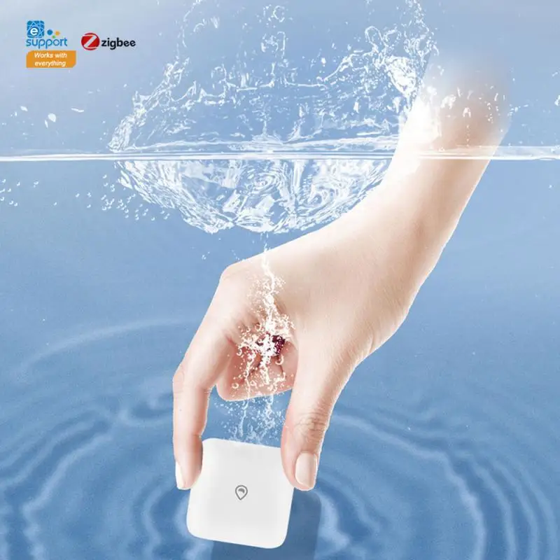 Ewelink Zigbee 스마트 홈 누수 센서, 무선 침수 감지기, 누수 감지 경고, 수위 넘침 경보