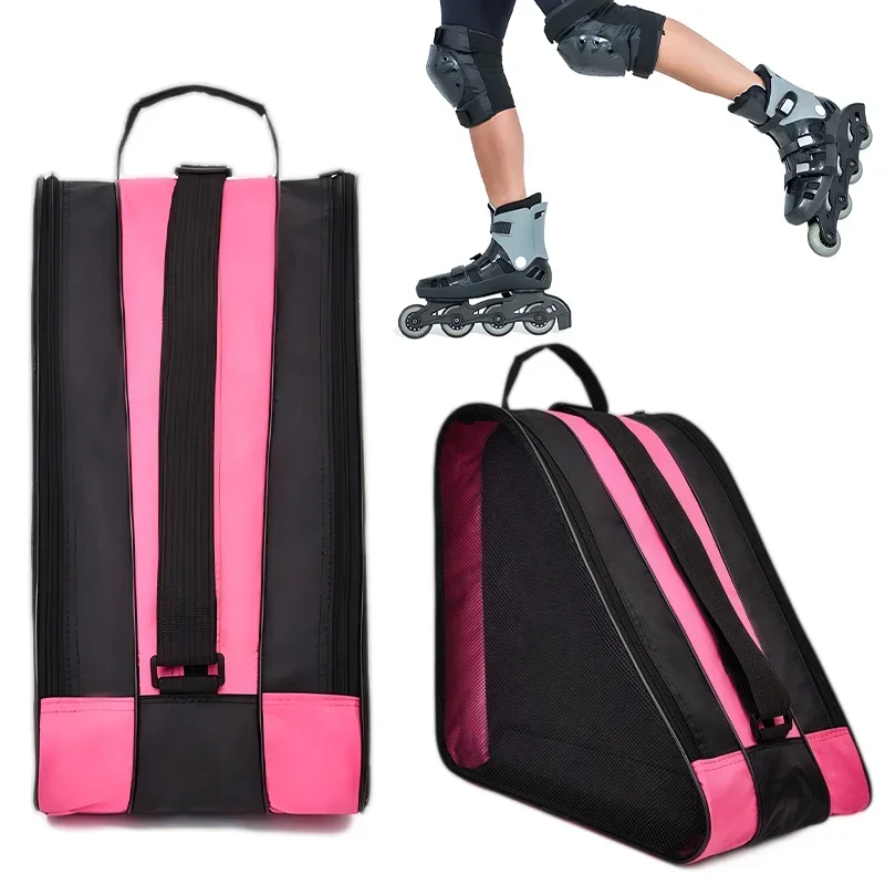 Portable Roller Skates Bag Ice Skating Shoes Cover Large Capacity