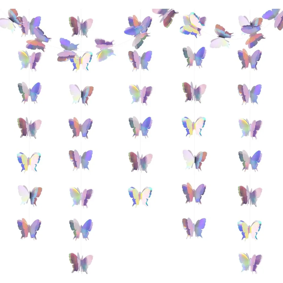Iridescent Butterfly Decorations for Party Events