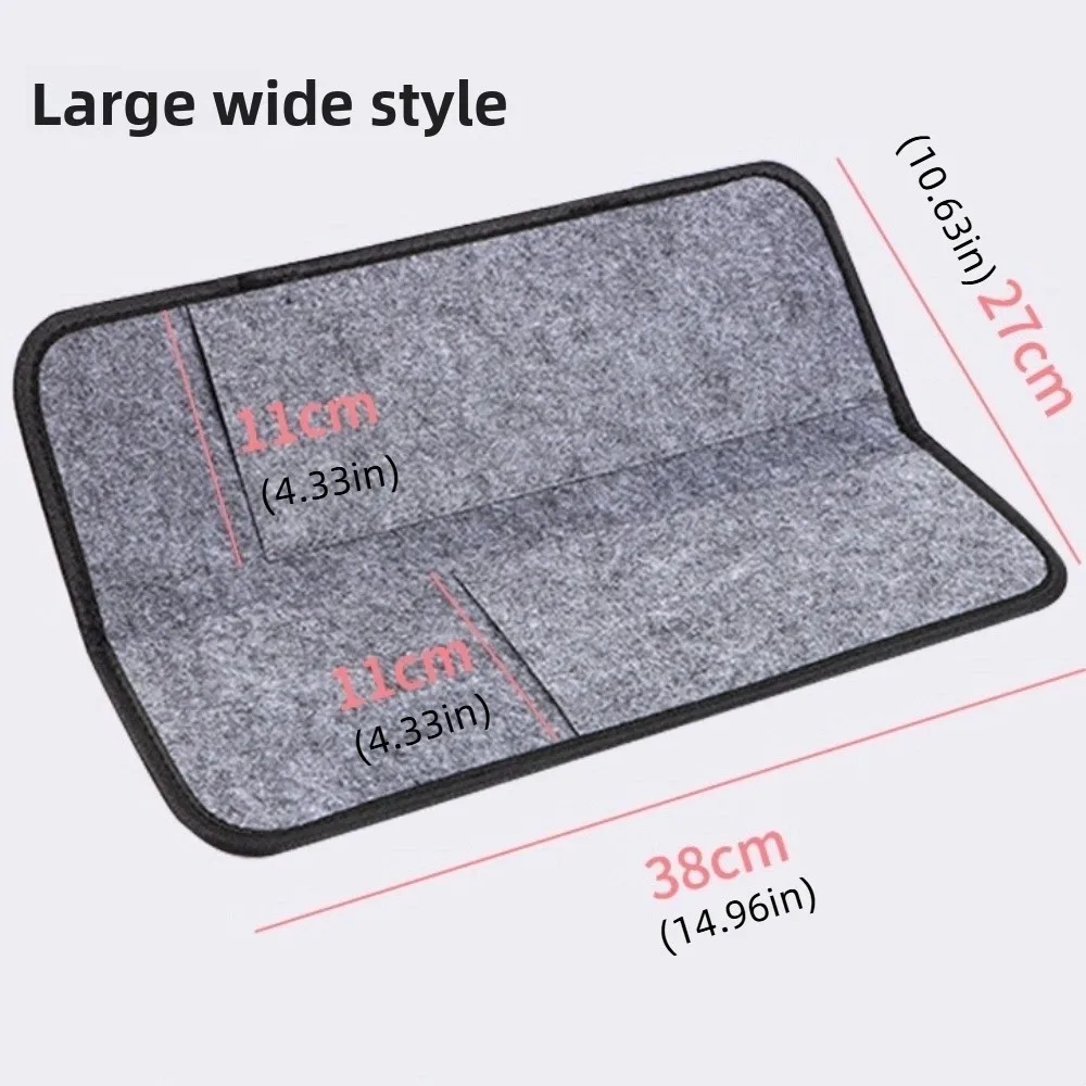 Felt Curling Iron Bag Dustproof Protective Cover Straightener Storage Pouch Heat-Resistant Curling Iron Insulation Mat