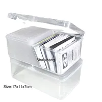 Sharkbang ABS Flip Storage Box Transparent Desktop Organizer Large Capacity Postcards Stickers Box Subpackage Holder Stationery 2