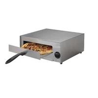Electric Pizza Baker, Stainless Steel Pizza Oven with Timer, Countertop Convection Oven Pizza Maker with Removable Crumb Tray 1