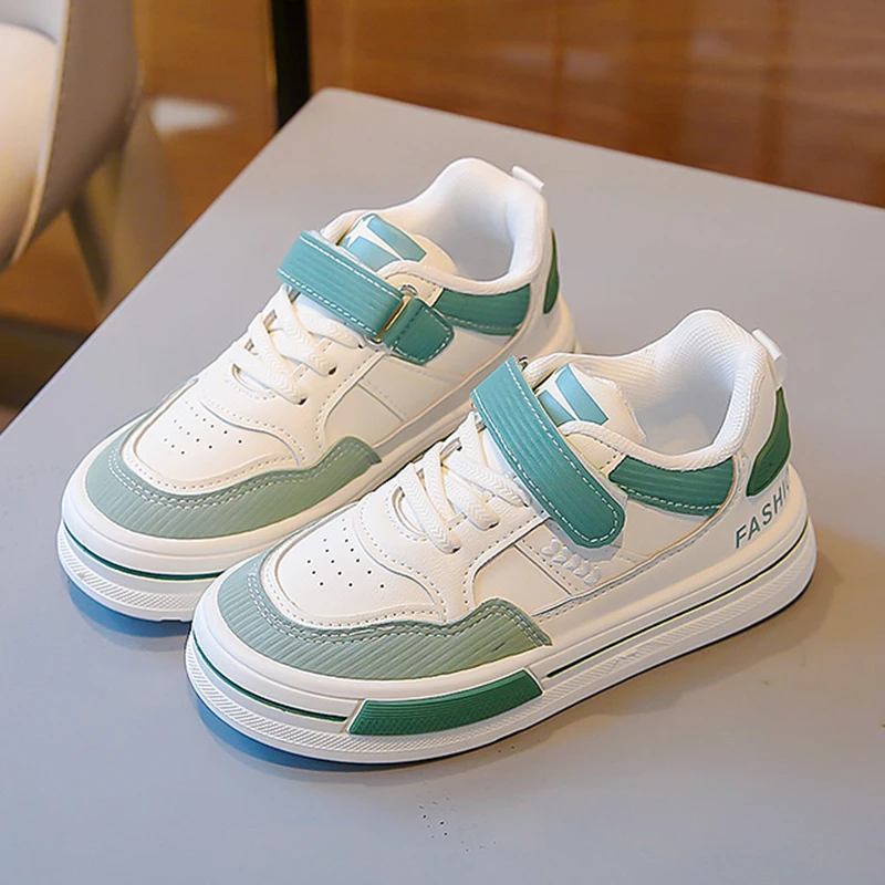 

White Children's Sneakers Toddlers Girls Boys Mesh Breathable Lace-up Casual Sport Shoes Kids Tennis Casual Flats Skate Shoes