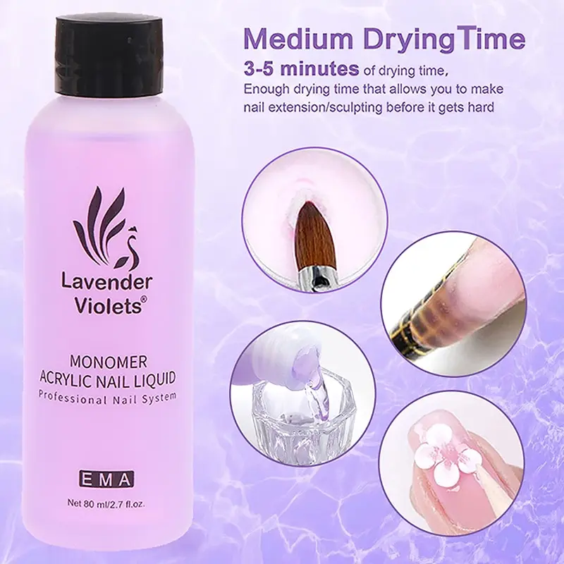 Monomer Acrylic Liquid 75Ml For Doing Acrylic Build Nails Art-Extension Use With Nail Powder Liquid nail acrylic liquid