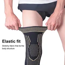 

Protective 1Pc Useful Wear Resistant Compact Knee Pad Anti-slip Strip Knee Sleeves Elastic for Running