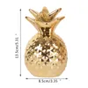 1 Pc Resin Pineapple Piggy Bank Faux Fruit Ornament Realistic Pineapple Props Creative Crafts Home Decoration Money Boxes 6