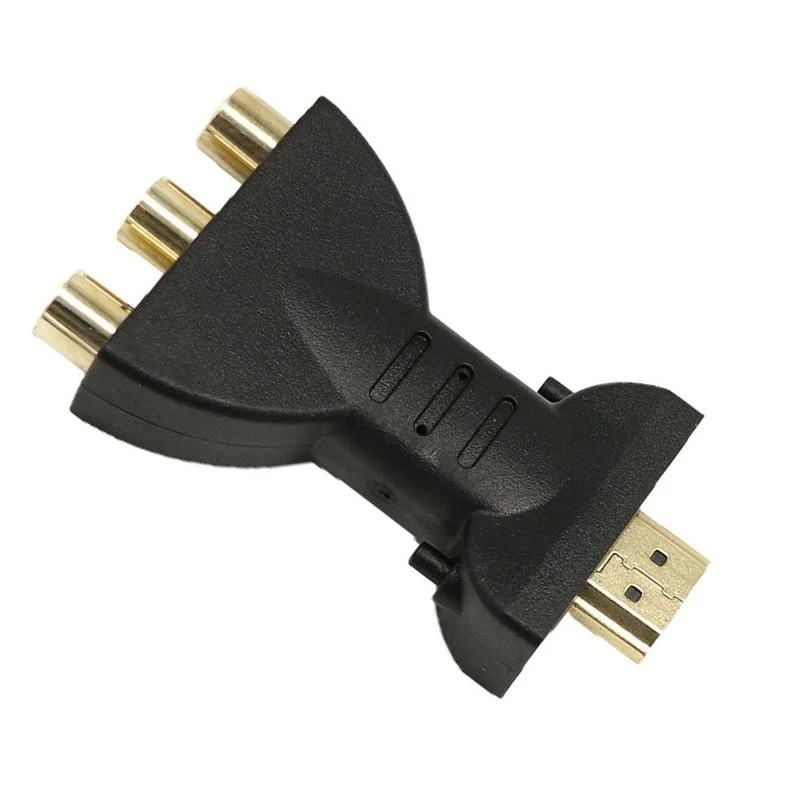 

New High Quality Gold-plated HDMI-compatible to 3 RGB RCA Video Audio Adapter AV Component Converter