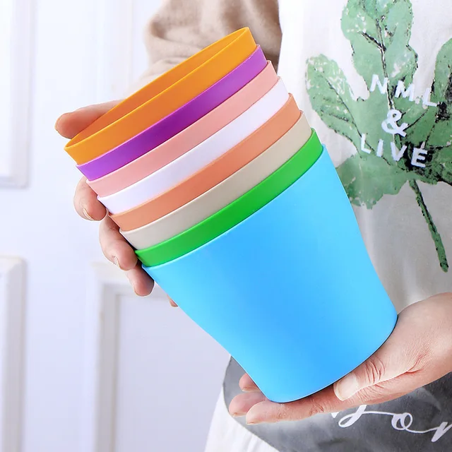 5pcs Mini Flower Pot with Tray Thickened Resin Plastic Ventilation Balcony Desktop Decoration Greenery Succulent Gardening TMZ 2