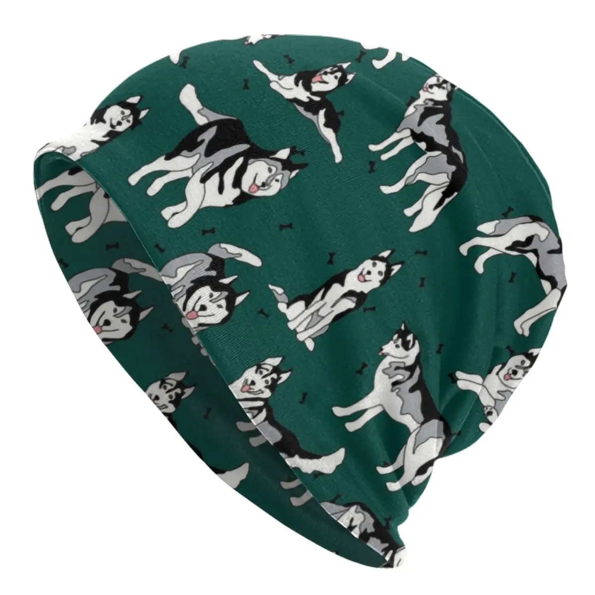 Husky Dogs Bonnet Hats Street Cappello Lavorato A Maglia Per Donna Uomo Warm Winter Siberian Husky Skullies Berretti Berretti