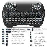 Backlit Mini Wireless Keyboard French Azerty Language Air Mouse With Touchpad RGB PC TV Box Keybord Gamer Air Kit Key Pad Keypad - Image 2