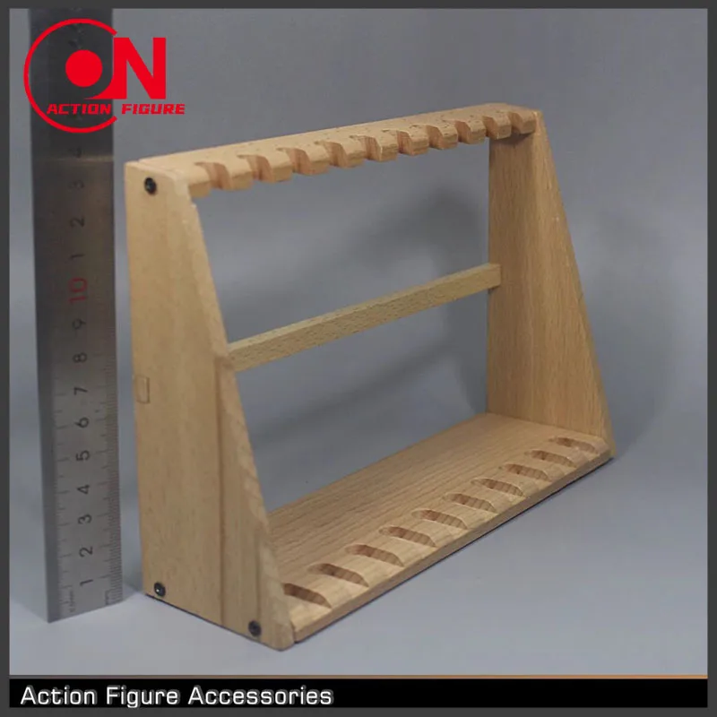 ZYTOYS ZY3012 1/6 Rifle Gun Wooden Rack Holder Scene Accessories Props ...