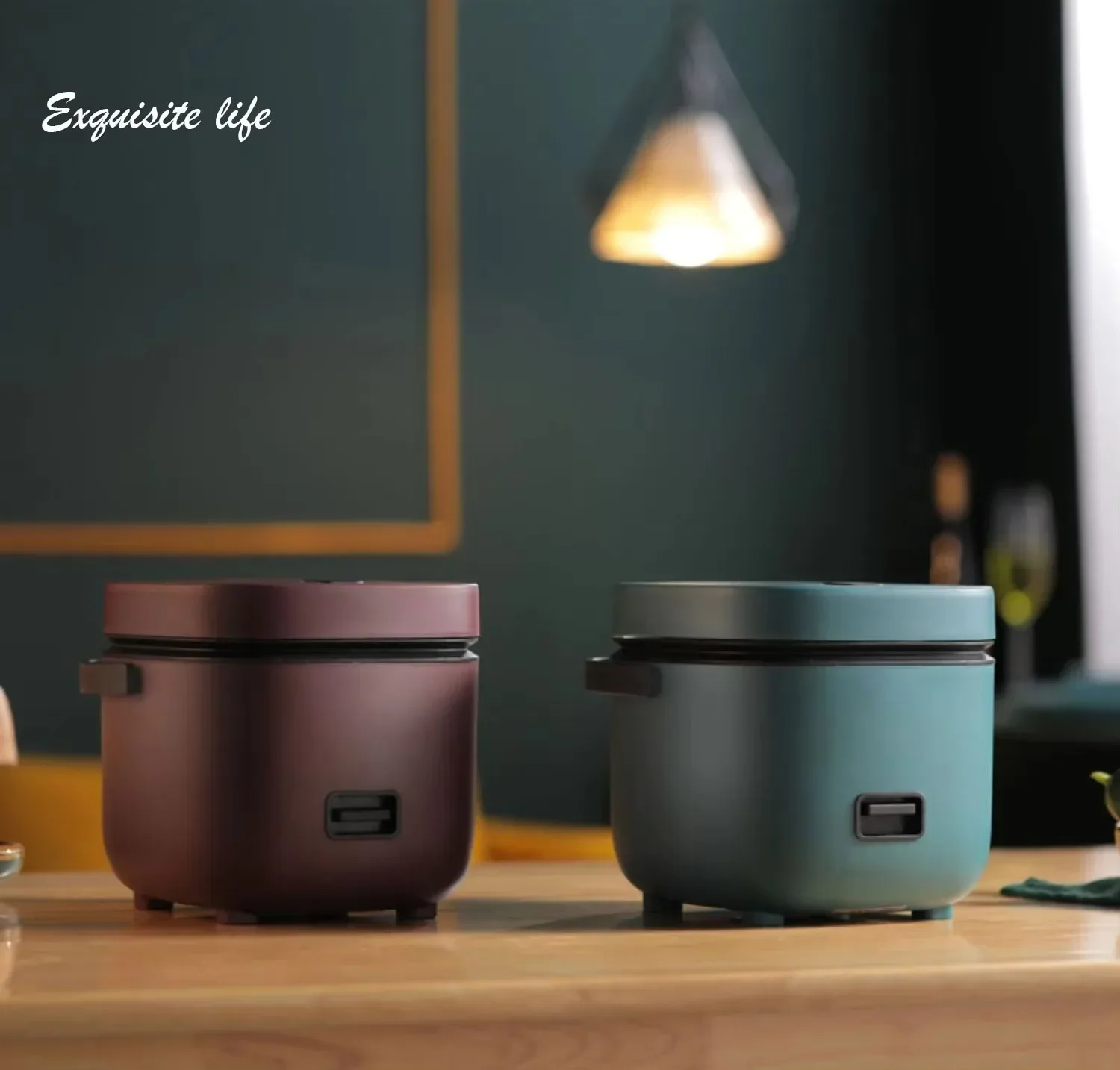 Mini Rice Cooker Automatic Household Kitchen Electric Cooking machine 1-2 People 1.2L Food Warmer Steamer