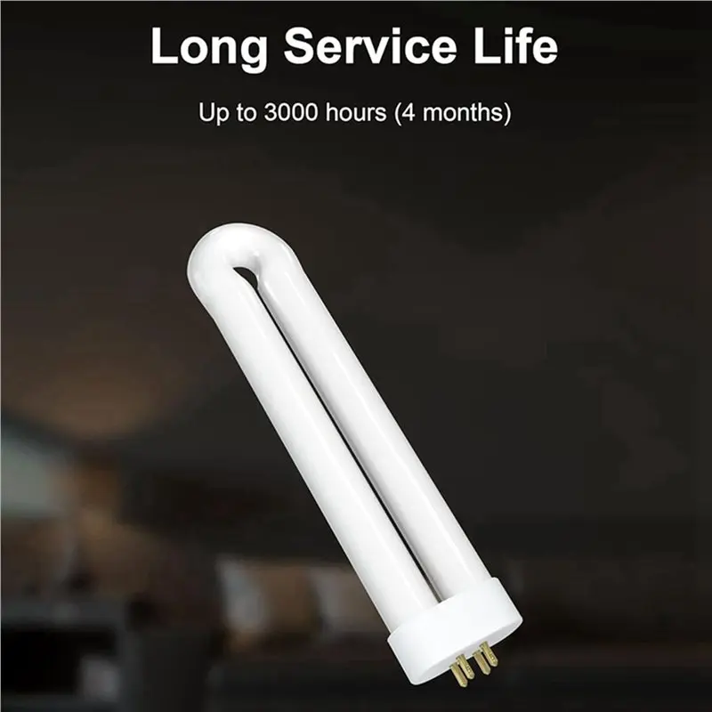 15와트 곤충 유인 램프용 버그 재퍼 교체 전구, 7.5인치 FUL 15W-BL U자형 전구(15Wht 12팩용)