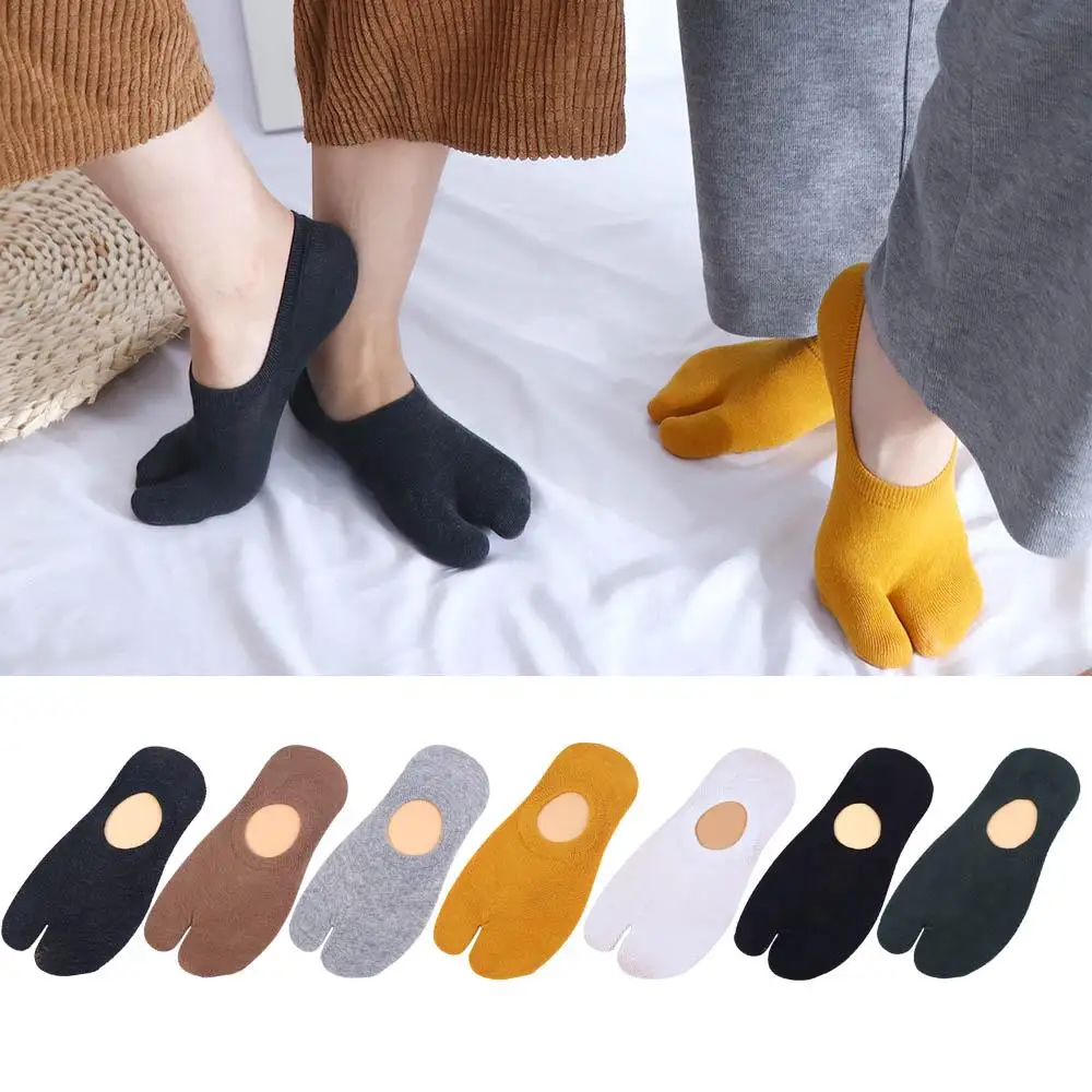 

Kimono Breathable Men Cotton Flip Flops Japanese Style Hosiery Split Toe Socks Two Finger Socks Short Tube