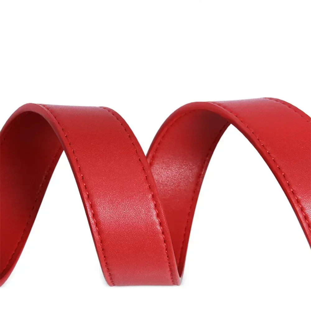 PGM Women's Golf Belt Korean Style All Match Belt Buckle 3 Colors Black Red White Microfiber Sports PD017