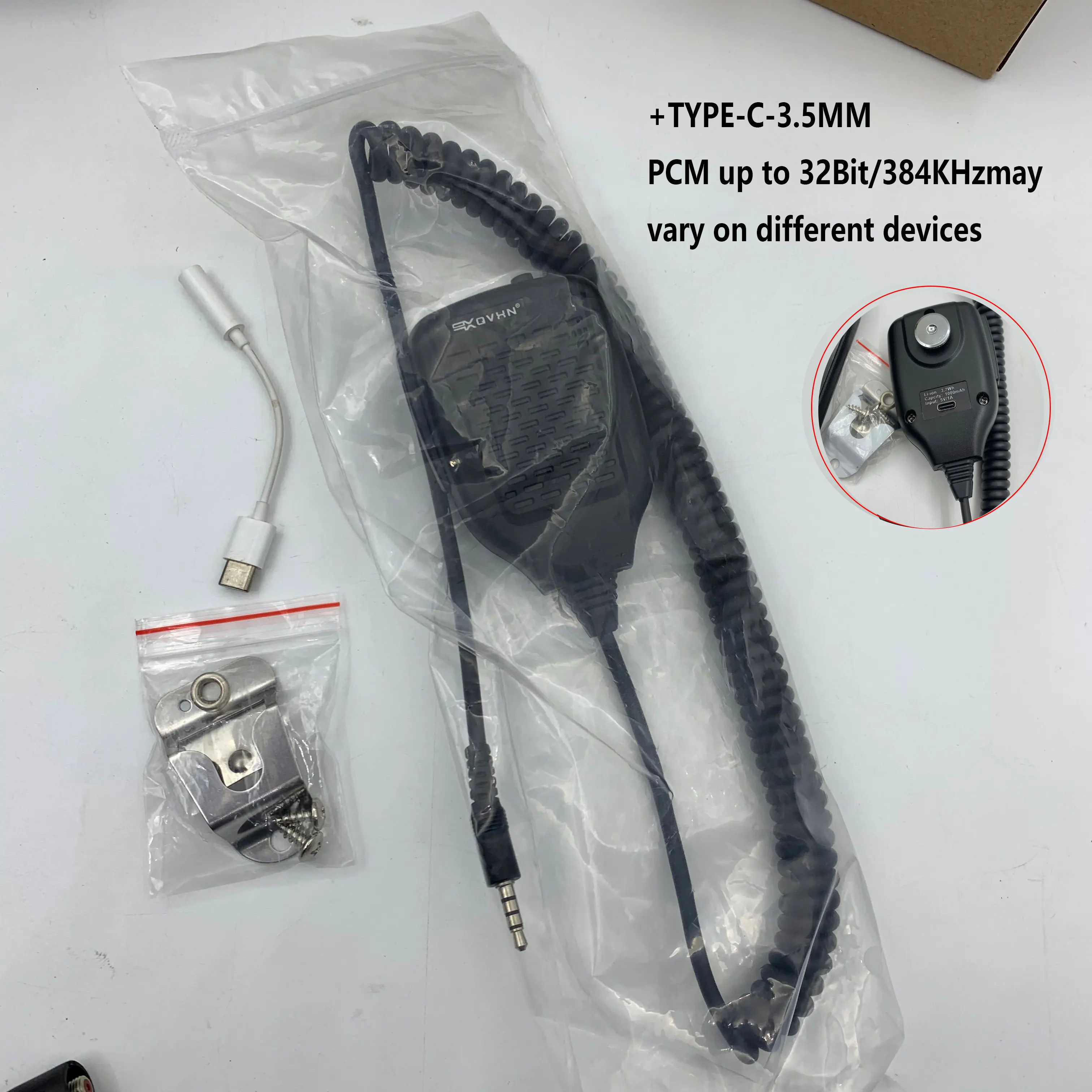 Zello ラジオ用 3.5mm ジャック プラグ PTT ハンドヘルドおよび