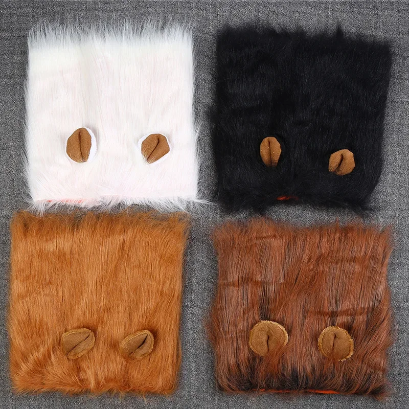 Large Dog Lion Mane Costume Wig for Pets