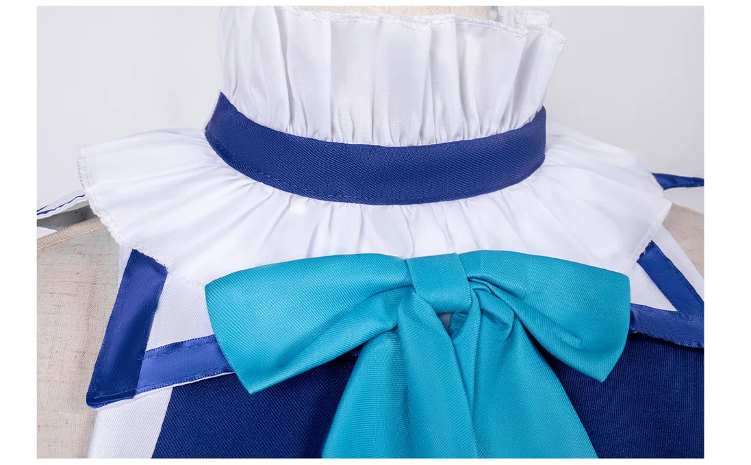 KonoSuba: Aqua | Blue Goddess Dress Cosplay Costume 29 KonoSuba Aqua Blue Goddess Dress Cosplay Costume
