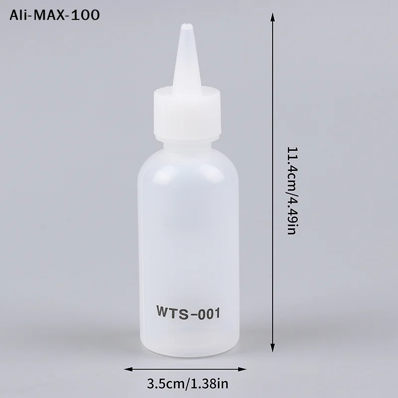 【AyS】1Pc 50ML WTS-001 디스펜서용 바늘이 있는 플라스틱 액체 알코올 휴대폰 PCB 용접 수리용 로진 솔더 플럭스 페이스트