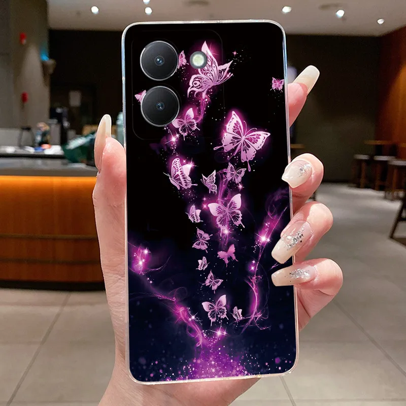Transparent Butterfly Soft Silicone TPU Phone Case - Protective Casing