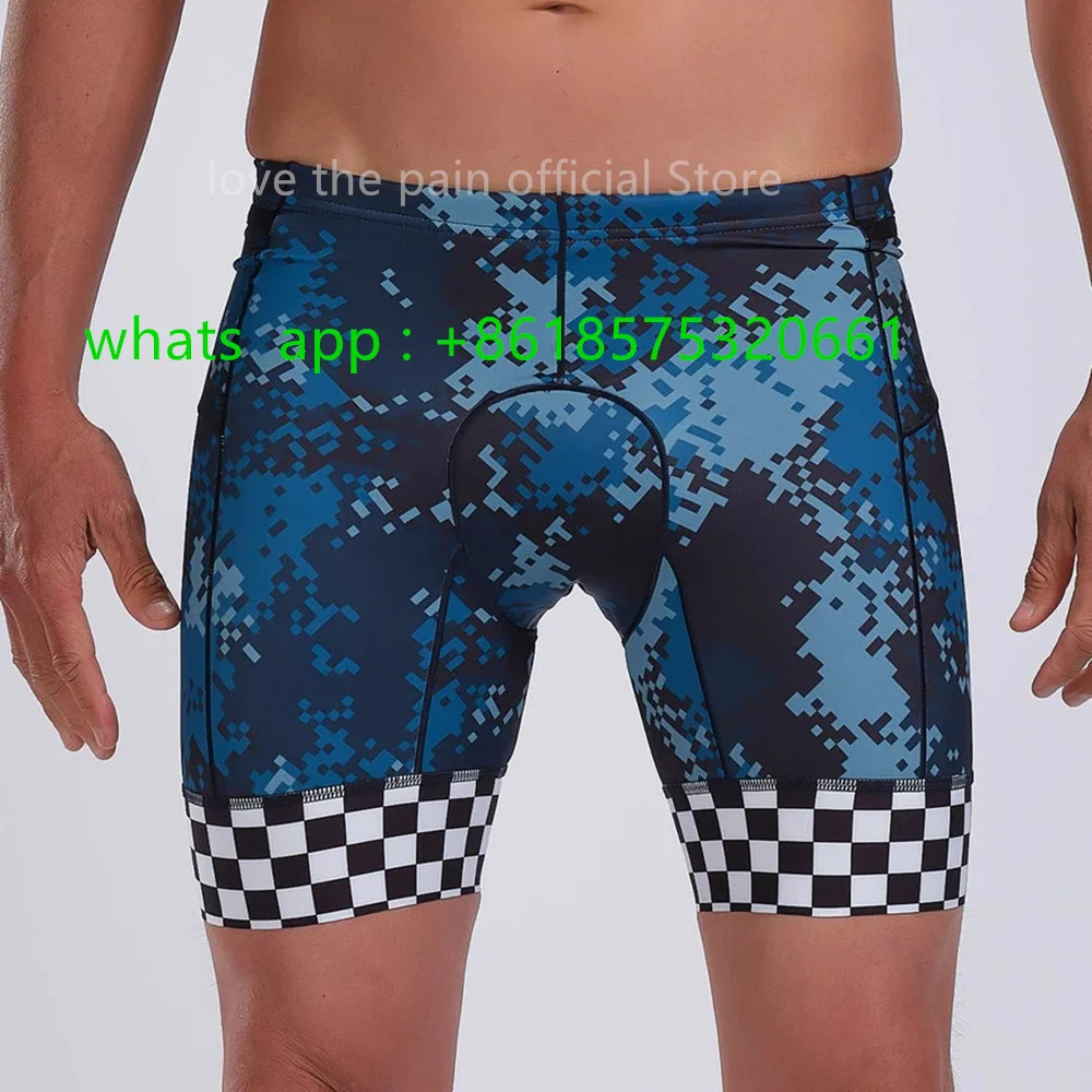 Zootekoi Men Cycling Shorts Triathlon Strapless Shorts Ropa Ciclismo Lycra Bicycle Swimming Running MTB