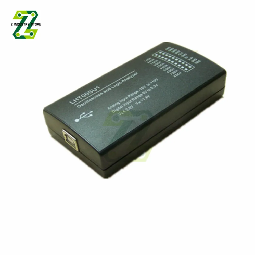 Virtual Oscilloscope Logic Analyzer LHT00SU1 Multi-function Signal Generator I2C SPI CAN Uart With Clamp Line and USB Connector logic analyzer