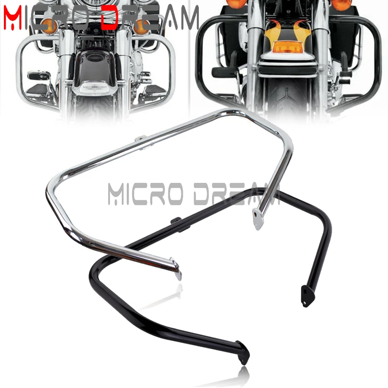 

Для Harley Road King Ultra Classic Electric Glide Ultra Limited FLHTK защита двигателя шоссе аварийные балки аксессуары для мотоциклов