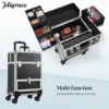 Valise maquillage professionnelle avec roulettes