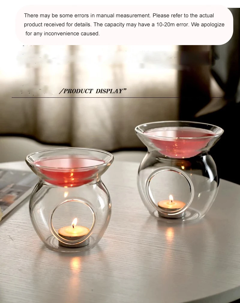 Aromatherapy Lamp Essential Oil Lamp Romantic Bedroom Candle Home Decoration Glass incense Burner Agarwood Burner