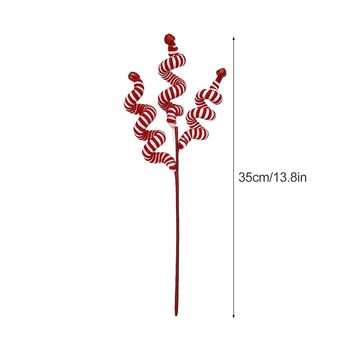 (20 pieces) Christmas decorations Christmas wool bell cuttings wool cuttings 35cm red and white C 6