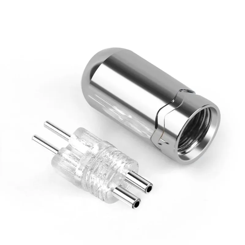 하이파이 0.78mm 2핀 이어폰 커넥터 알루미늄 합금 골드 로듐 도금 DIY 헤드폰 케이블 수리 플러그 DIY 0.78 오디오 어댑터