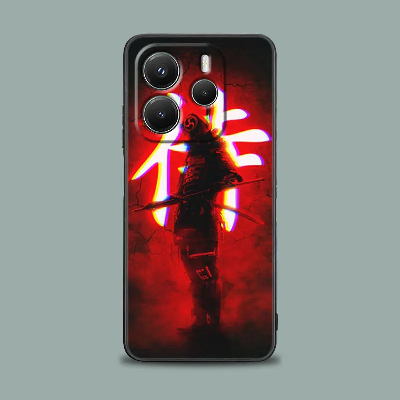 Japanese Art Samurai Ninja Soft Phone Case Cover