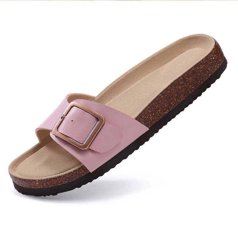 Breathable PVC Sandals With Metal Buckle For Women