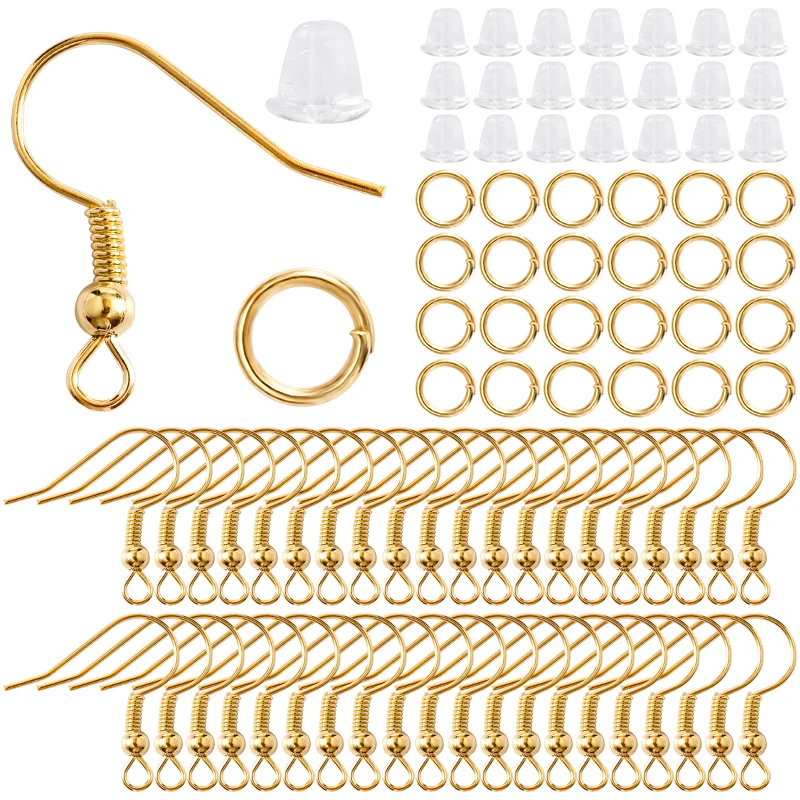 Clear Silicone Earrings for Sports,300 Pairs Clear Plastic Earring Posts  and Earring Backs 