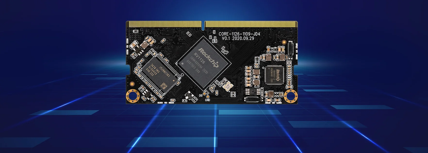 Core-1126-JD4 NPU 2.0Tops Rockchip RV1126 يدمج NEON وFPU RISC-V MCU 1GB / 2يدعم GB DDR4 نظام التشغيل Buildroot QT 6 Sf5290a2b8c8843b794ed8a8219d0e136S