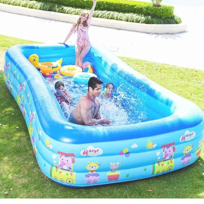 

Outdoor Thicken Swimming Pool Extra Large Rectangular Swimming Pool Inflatable Home Basen Ogrodowy Pool Accessories DI50YC