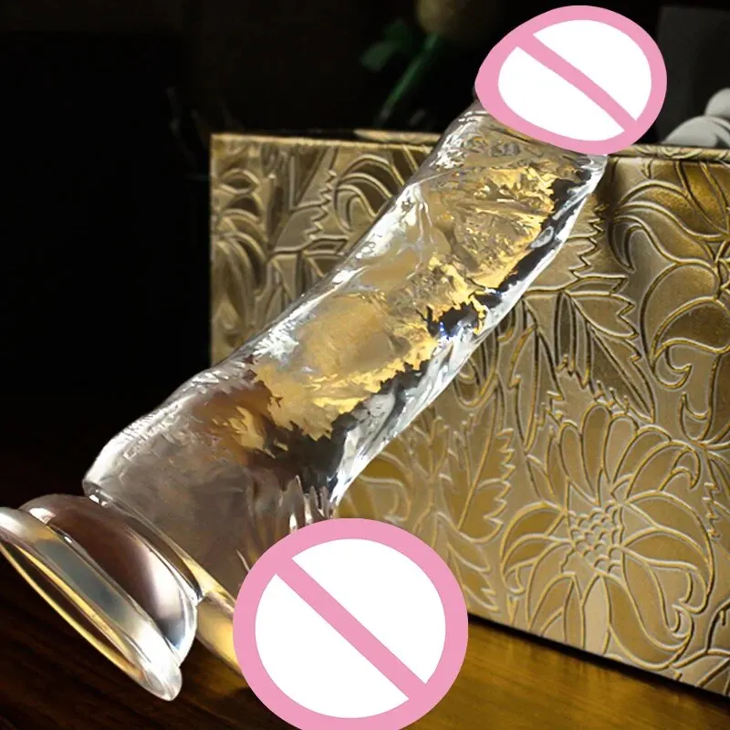 Soft Jelly Egg Dildo Penis Suction Cup Masturbator Orgasm SM Vaginal G-Spot Massage Butt Plug Anal Trainner Crystal Dildos Sex Toys