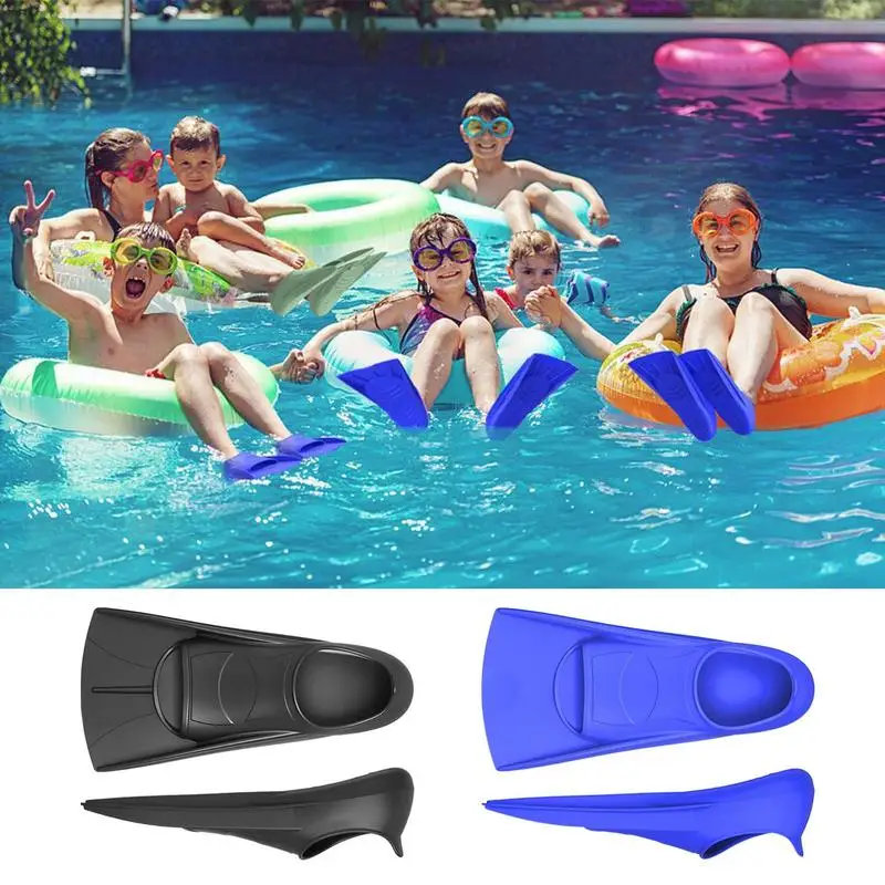 Swim Fins Adult 1 Pair Travel Fins Snorkeling Anti-Slip Fins Snorkeling Silicone Swimming Training Fins For Women Men Training 2