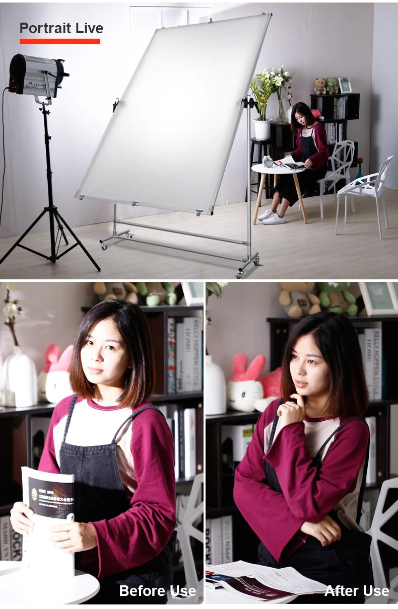 90*100 cm Reflector Soft Light Screen Butter Paper Diffuser Flag Board Photograp