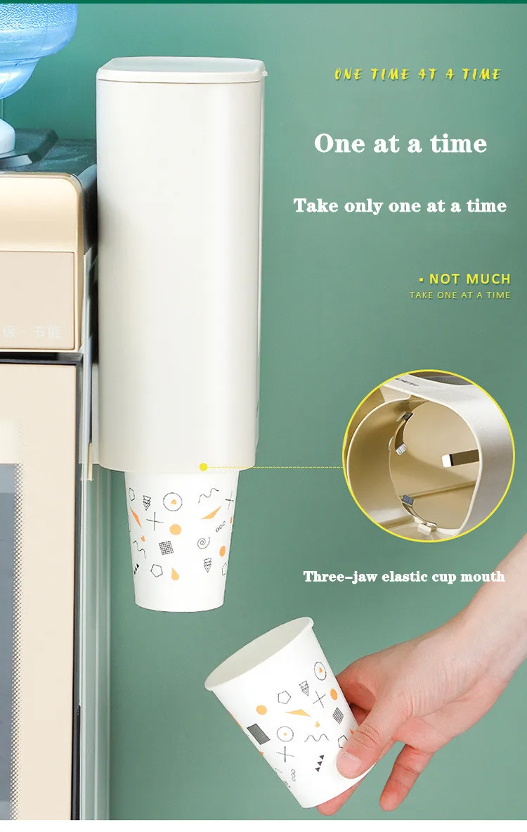 Description Picture 5 of itemNew Dispenser Automatically Drop Cup Remover Disposable Plastic Paper Du Water Holder
