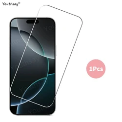 Premium Crystal - Clear Tempered Glass Screen Protector for iPhone 16 (1Pcs)