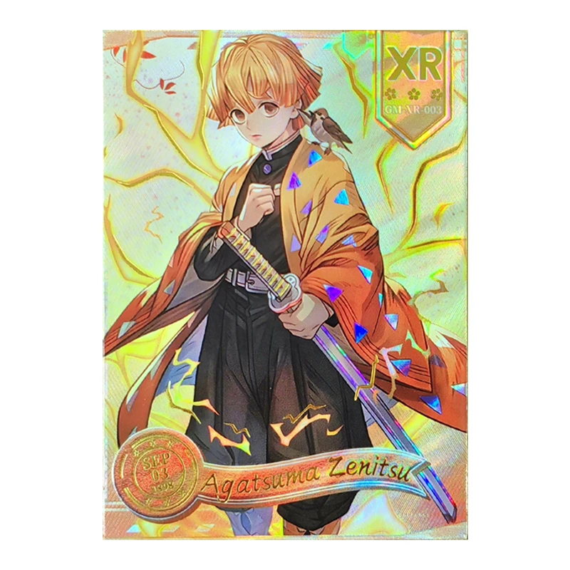 Anime Demon Slayer Collectible Cards Kamado Tanjirou Kochou Shinobu Kanroji Mitsuri Children's Toy Birthday Gift