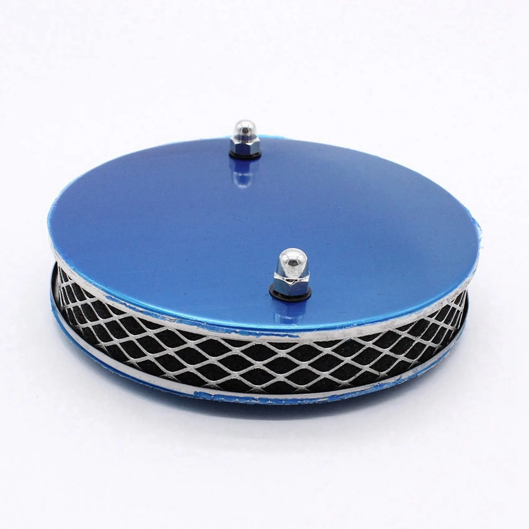 2PCS Car Chrome Pancake High Air Flow Air Filter for All 1.25 Inch SU HS2 Carburettors 14X3cm