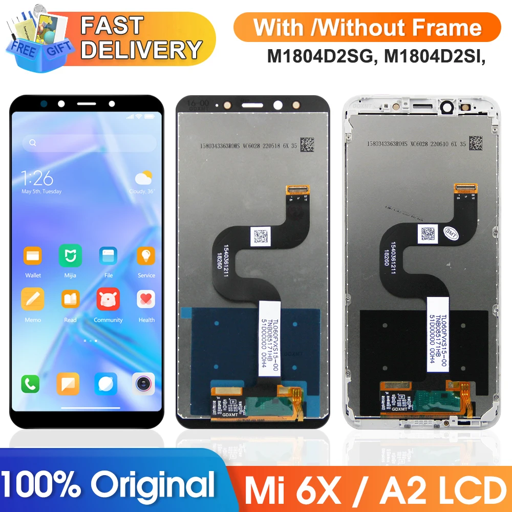 Screen-for-Xiaomi-Mi-A2-M1804D2SG-M1804D2SI-Lcd-Display-Touch-Screen ...