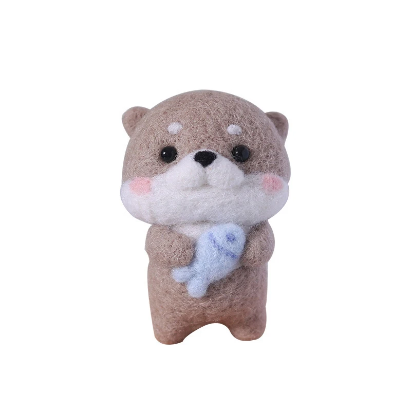 1PC Cute Animal Capybara Wool Kit DIY Desktop Decorations