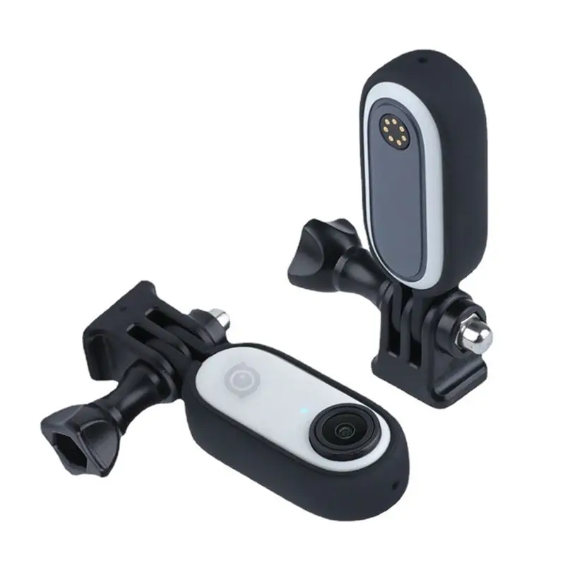 Insta360 Go2용 M05K 보호 프레임 마운트 1/4 스레드 어댑터 조정 가능한 각도 브래킷 안정기 Insta360 Go2용 2 In1