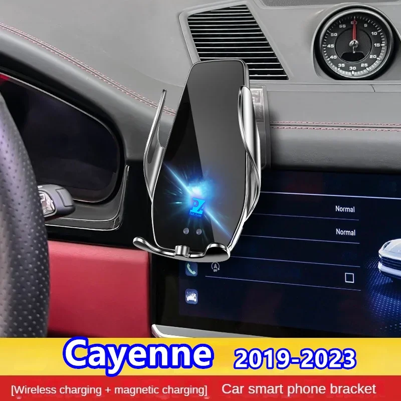 

2019-2023 For Porsche Cayenne Coupe Mobile Phone Holder Wireless Charger Car Mount Navigation Bracket GPS Support