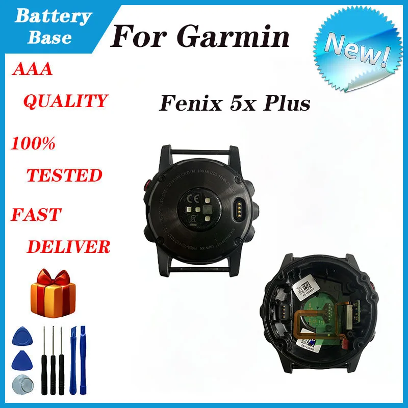 95 New For Garmin Fenix 5X Plus Back Cover Case Without Battery Sports Case Bottom Cover Replacement Parts